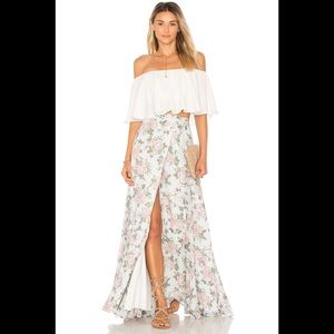 X Revolve Hydra Skirt in Sea Foam Flore